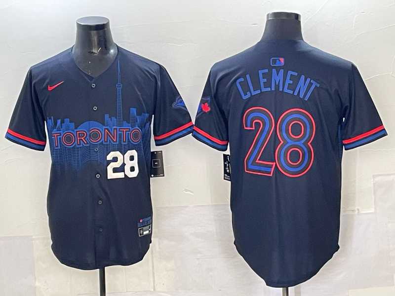 Men 2025 Toronto Blue Jays #28 Clement Blue Nike MLB Jersey 006